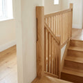 Half 210mm Chamfered Newel Post Oak