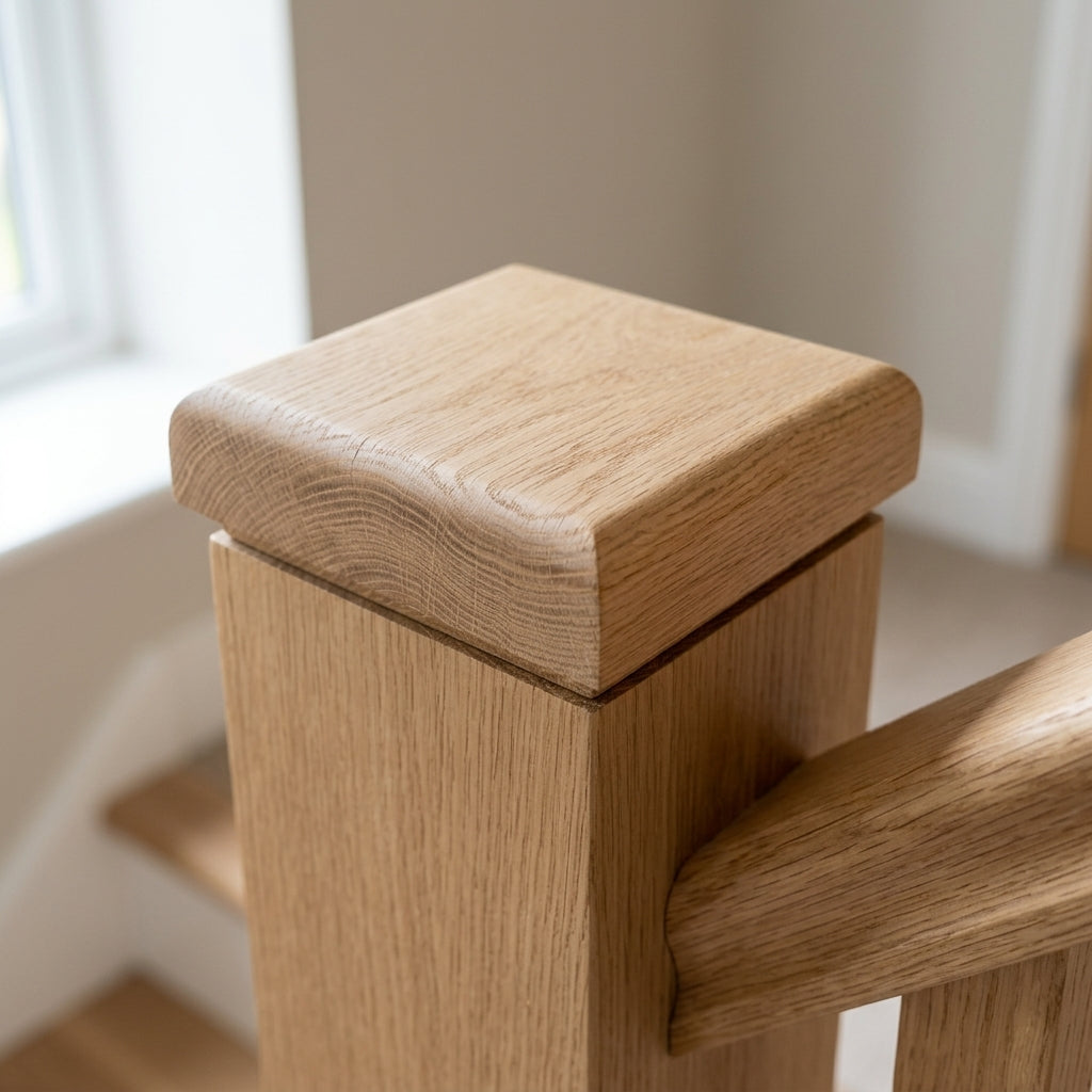 Newel Cap 90mm x 90mm Timber Unfinished (view 2)