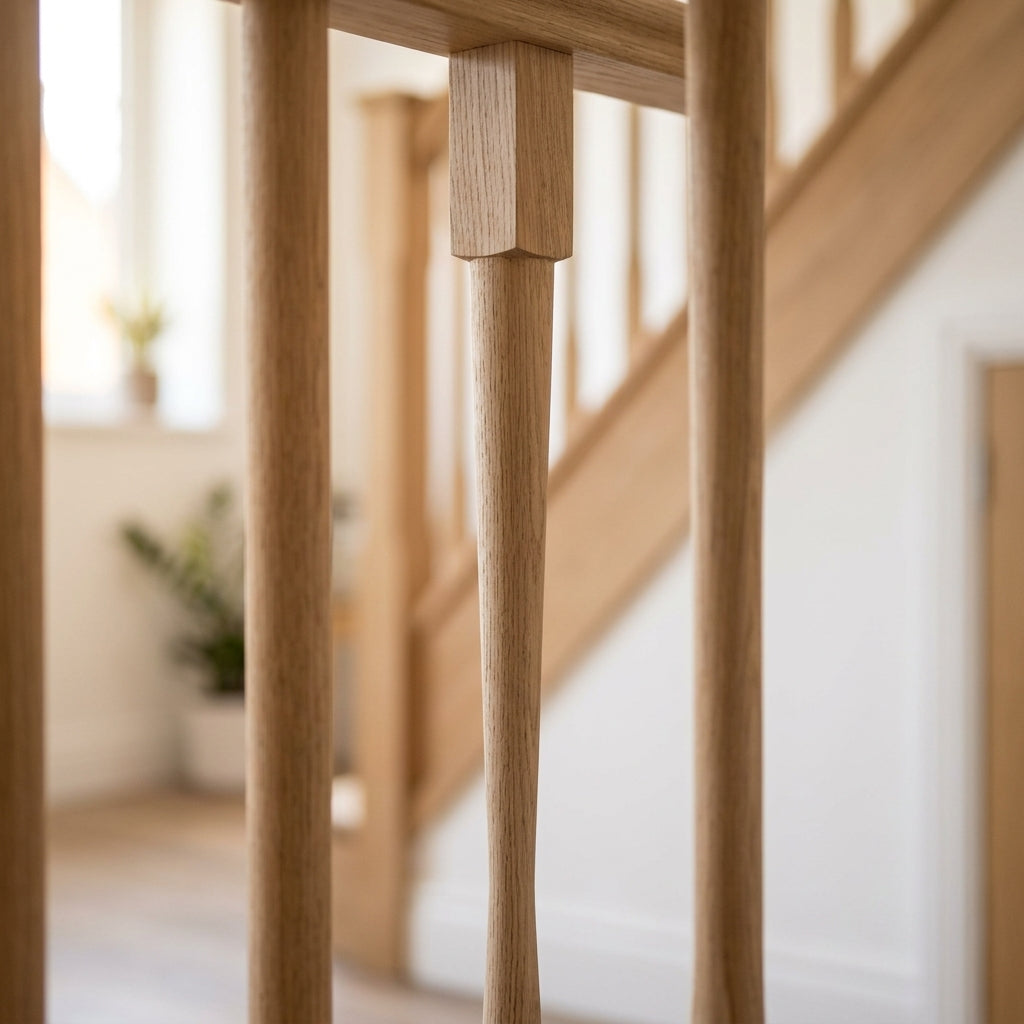 1100mm x 41mm Oak Tapered Stair Spindle Pack of 3 (view 2)