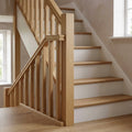1800mm Plain Square Newel Post - White Primed Pine