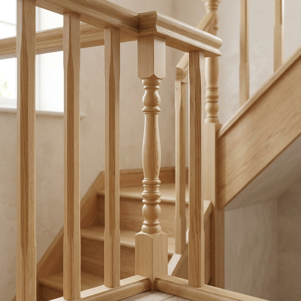 Half 210 Newel Post Pine or Oak