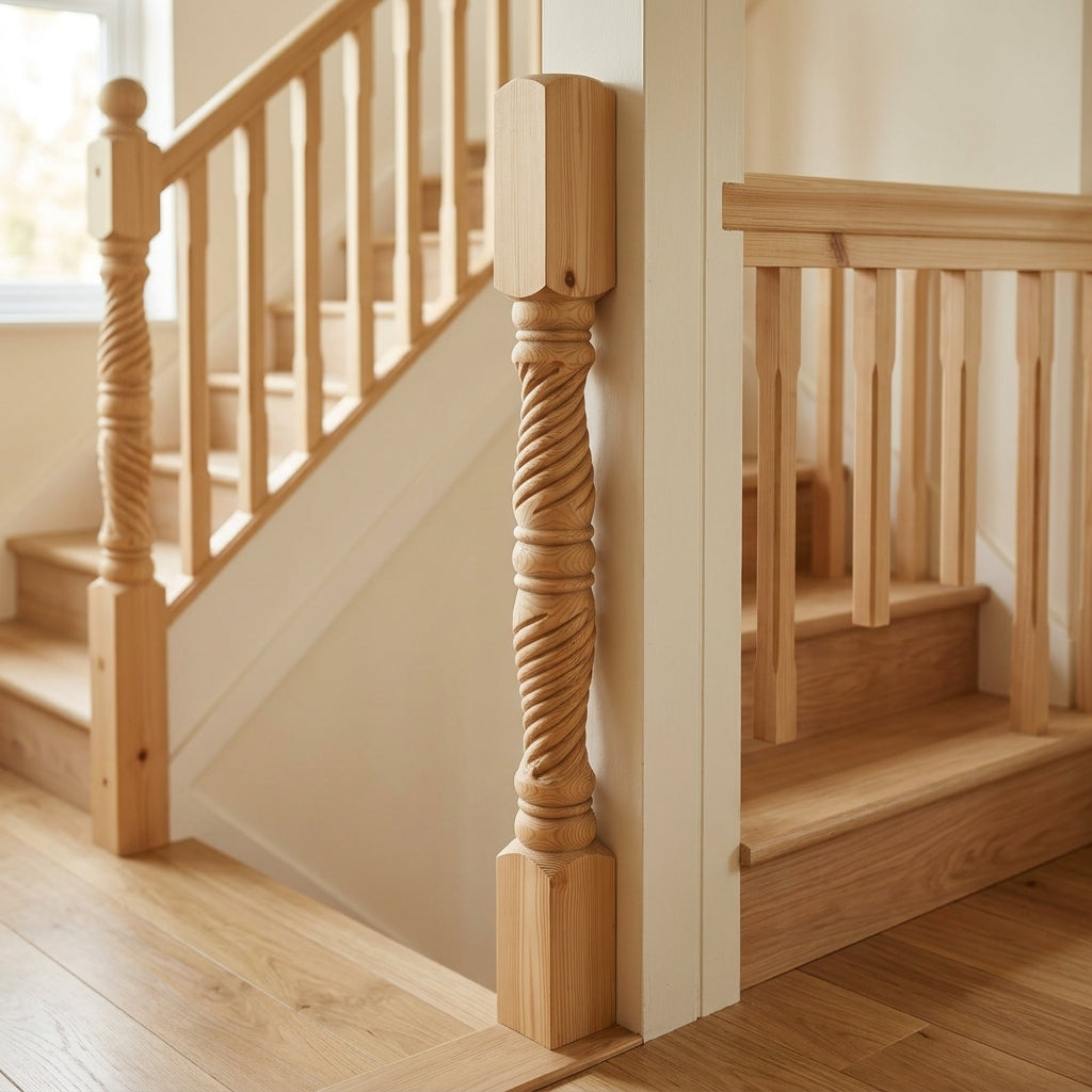 115mm x 1500mm Pine Half NT210 Stair Part