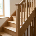 90mm Chamfered Oak Newel Peg - Clearance Quality