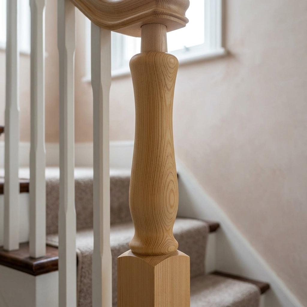 90mm Newel Post Pine 205 Peg (view 2)