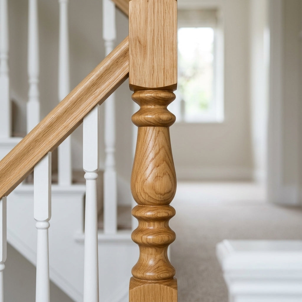 90mm Newel Post Pine 205 Peg (view 2)