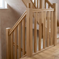 90mm Plain Square Newel Post Oak/Pine – 205 Peg