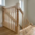 140mm x 1500mm Pine Gibside Half Stair Part