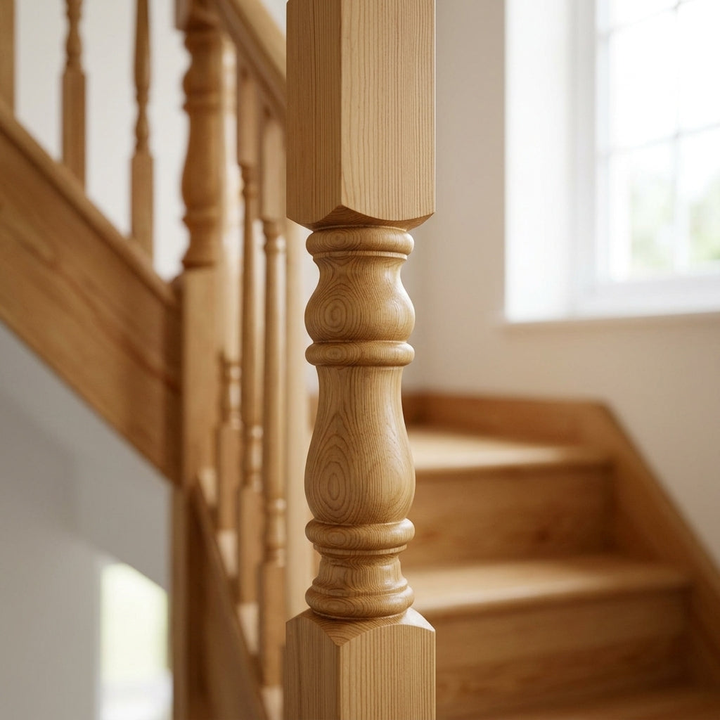 90mm Newel Post Pine 205 Peg (view 2)