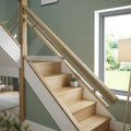 2400mm Large Traditional Handrail Naturewood