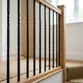 1118mm Black Metal Staircase Spindle 13mm Diameter