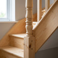 90mm x 1500mm Half Newel Post Pine with Large Knot