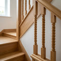 41-55mm Barley Twist Stair Spindle Oak