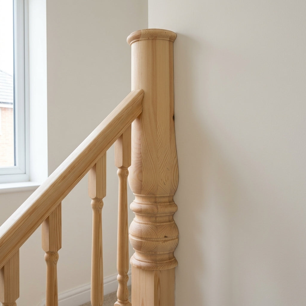 130mm x 280mm Pine Pilaster for Staircases