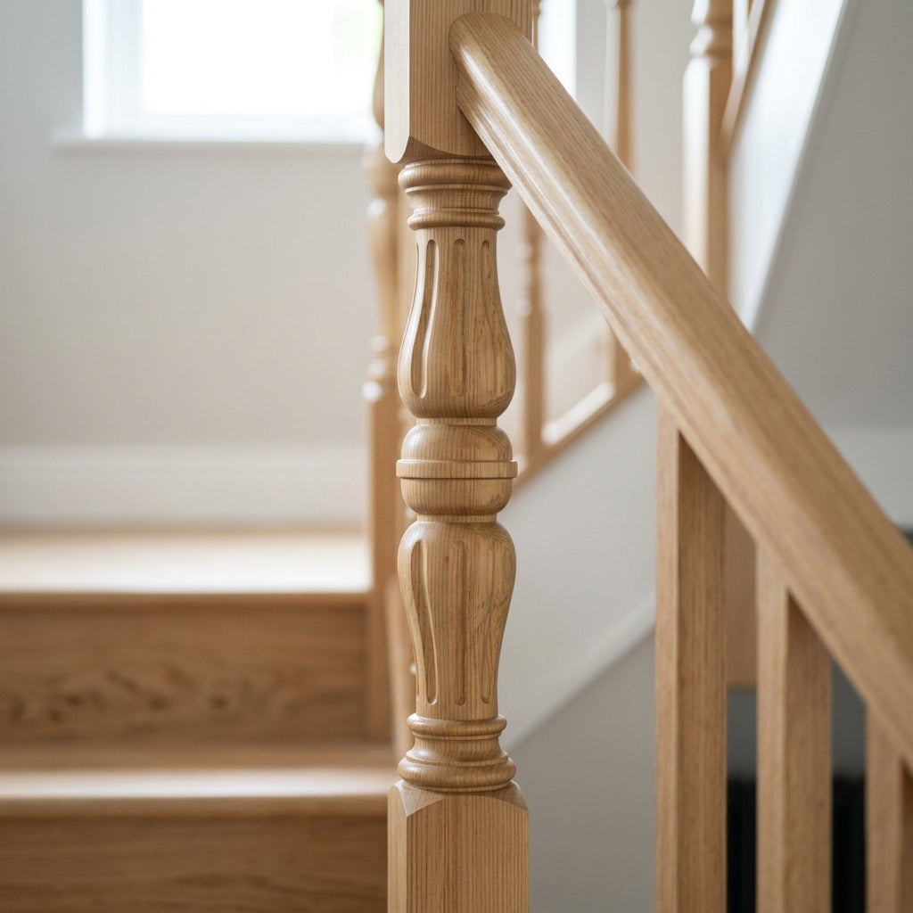 210mm Newel Post – Pine or Oak (view 2)