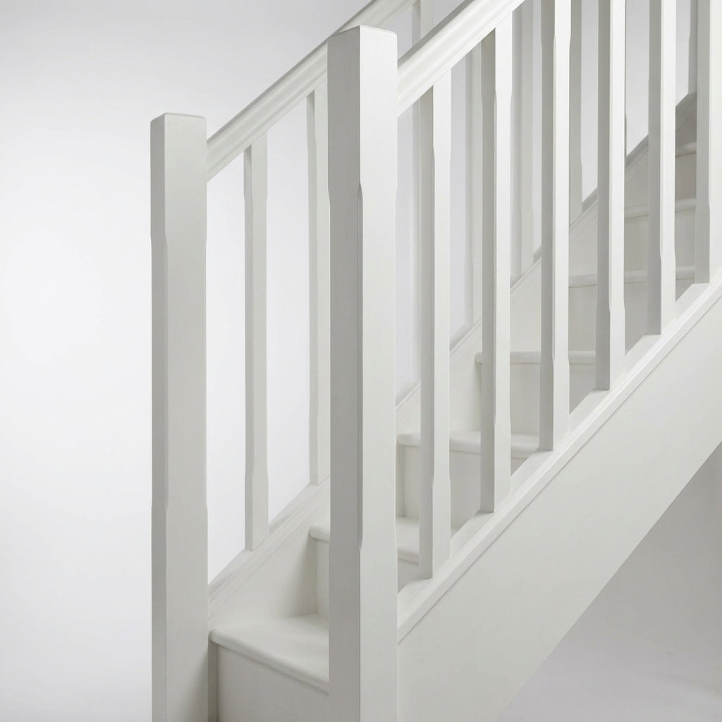 45mm x 1100mm Plain Square Spindle White Primed Pine