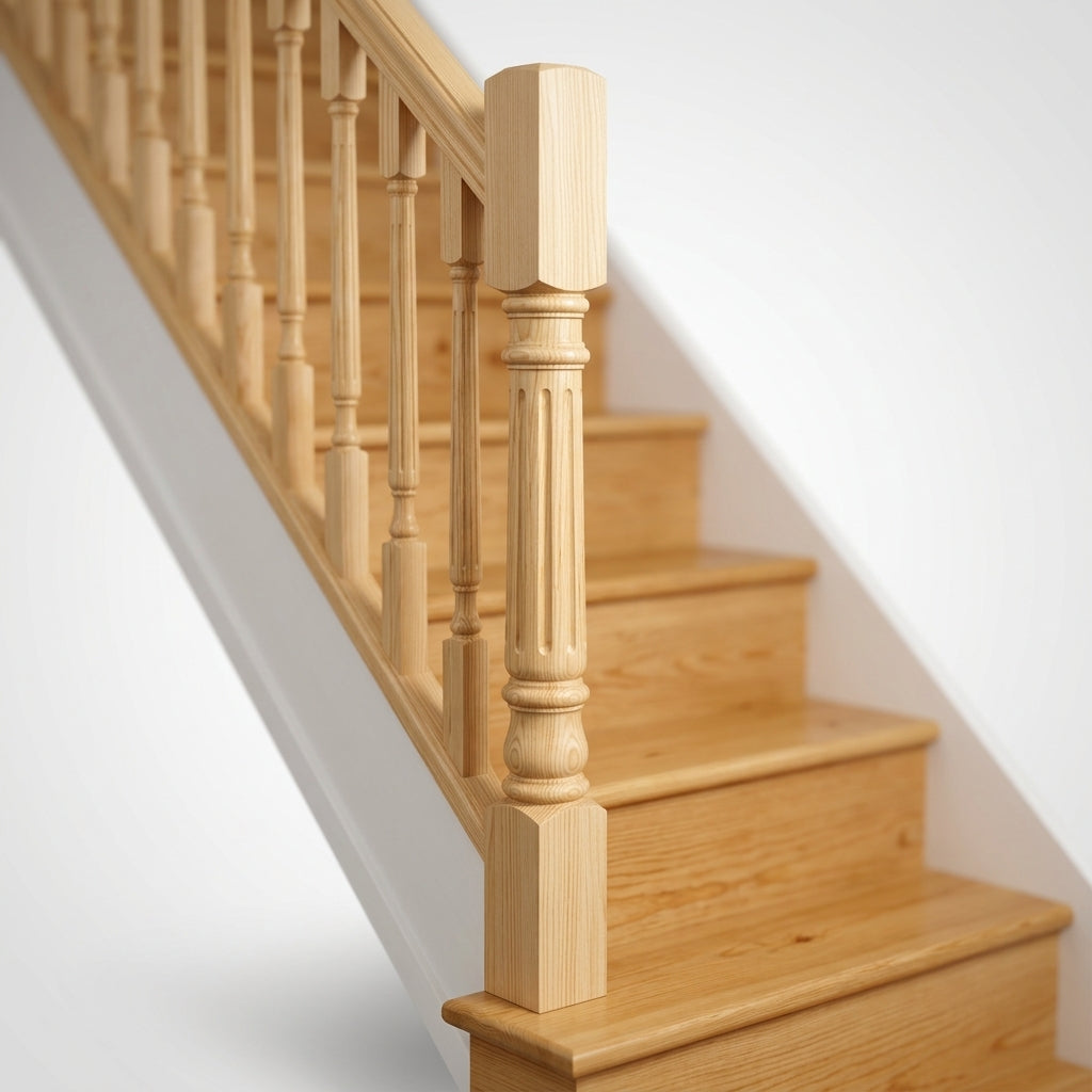 90mm Corbridge Newel Post Pine 416 Peg