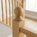 32mm Newel Cap Turned Pine Unfinished