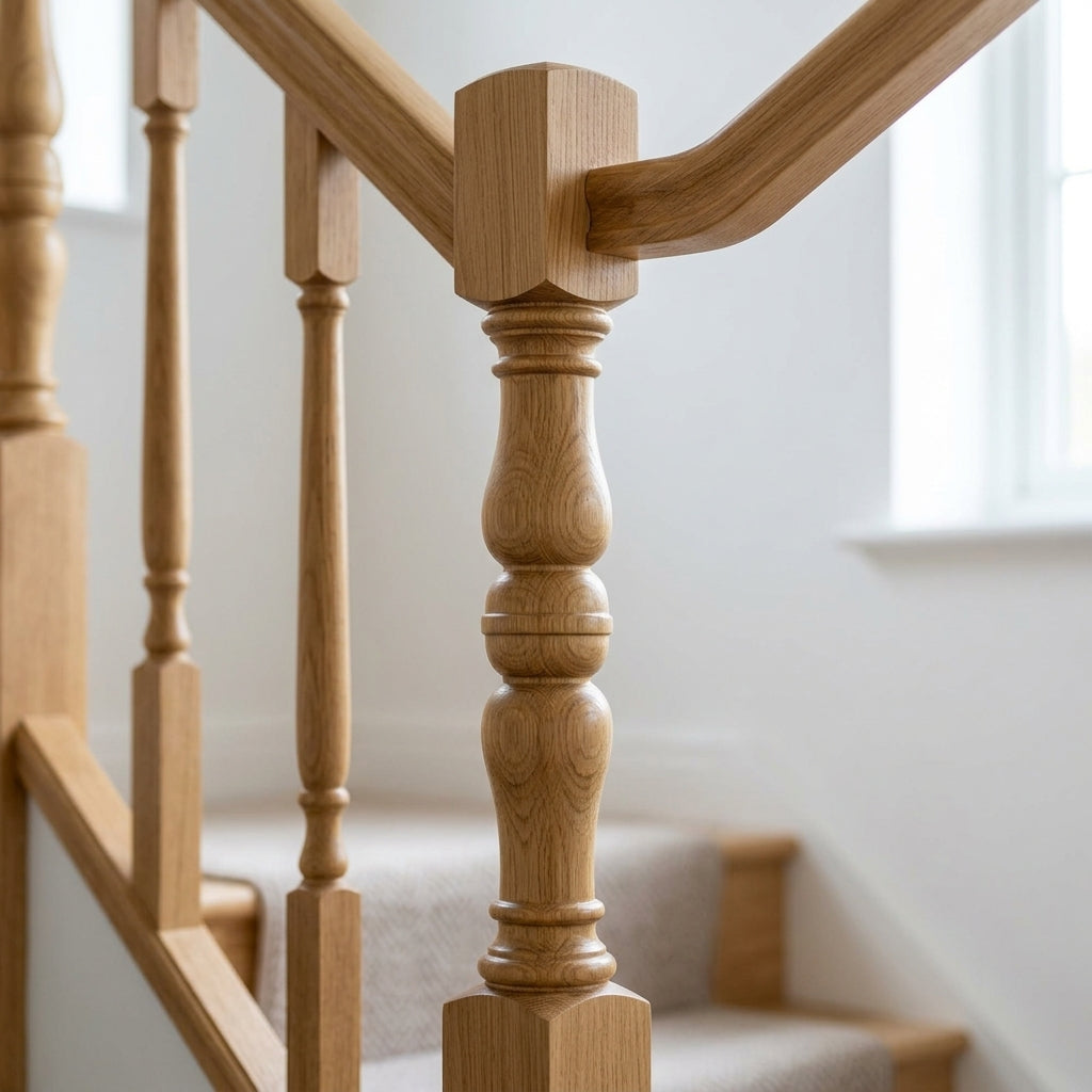 210mm Newel Post Pine or Oak (view 2)