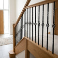 1118mm Black Metal Staircase Spindle 13mm Diameter