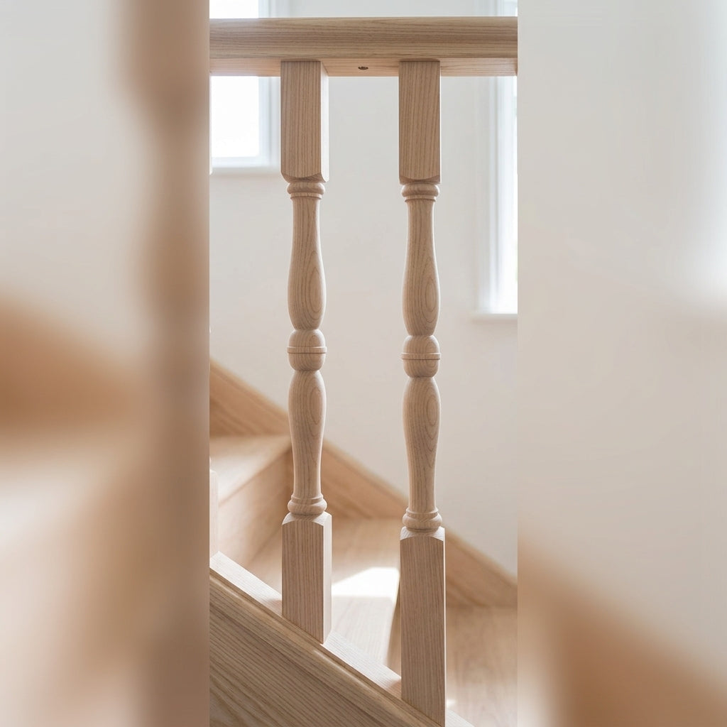 45mm x 1100mm Ash Spindles Pack of 2