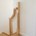 115mm x 1500mm Pine Half Newel Post