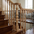 675mm Newel Post – Volute Peg – Pine/Oak