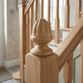 Fluted Newel Cap 32mm Diameter Unfinished