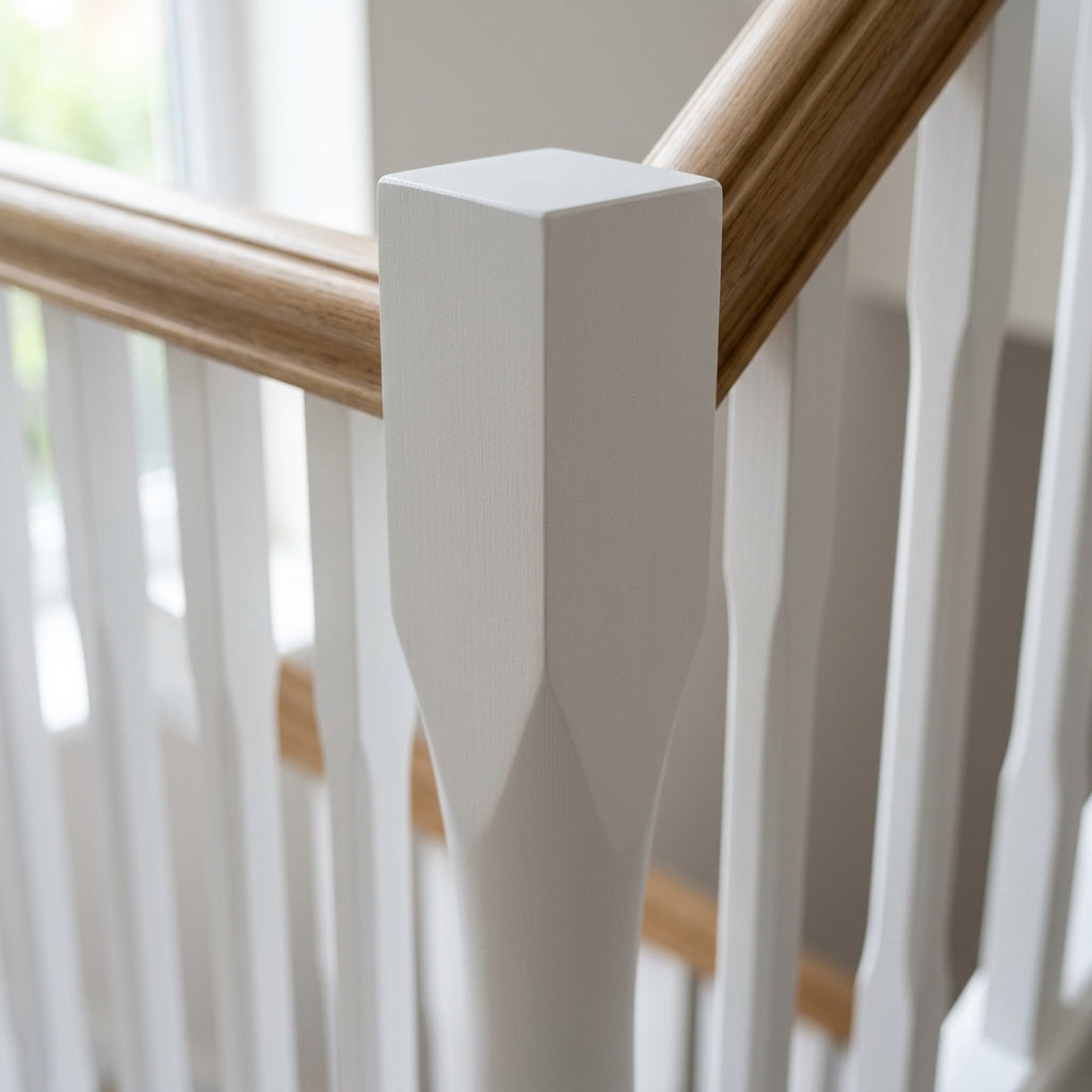 90mm Peg White Primed Pine Chester Stair Part (view 2)