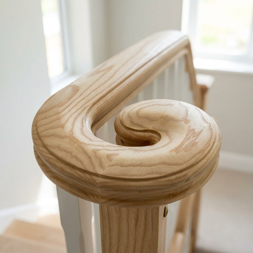 Right Hand Volute 100mm x 150mm Unfinished Timber (view 2)