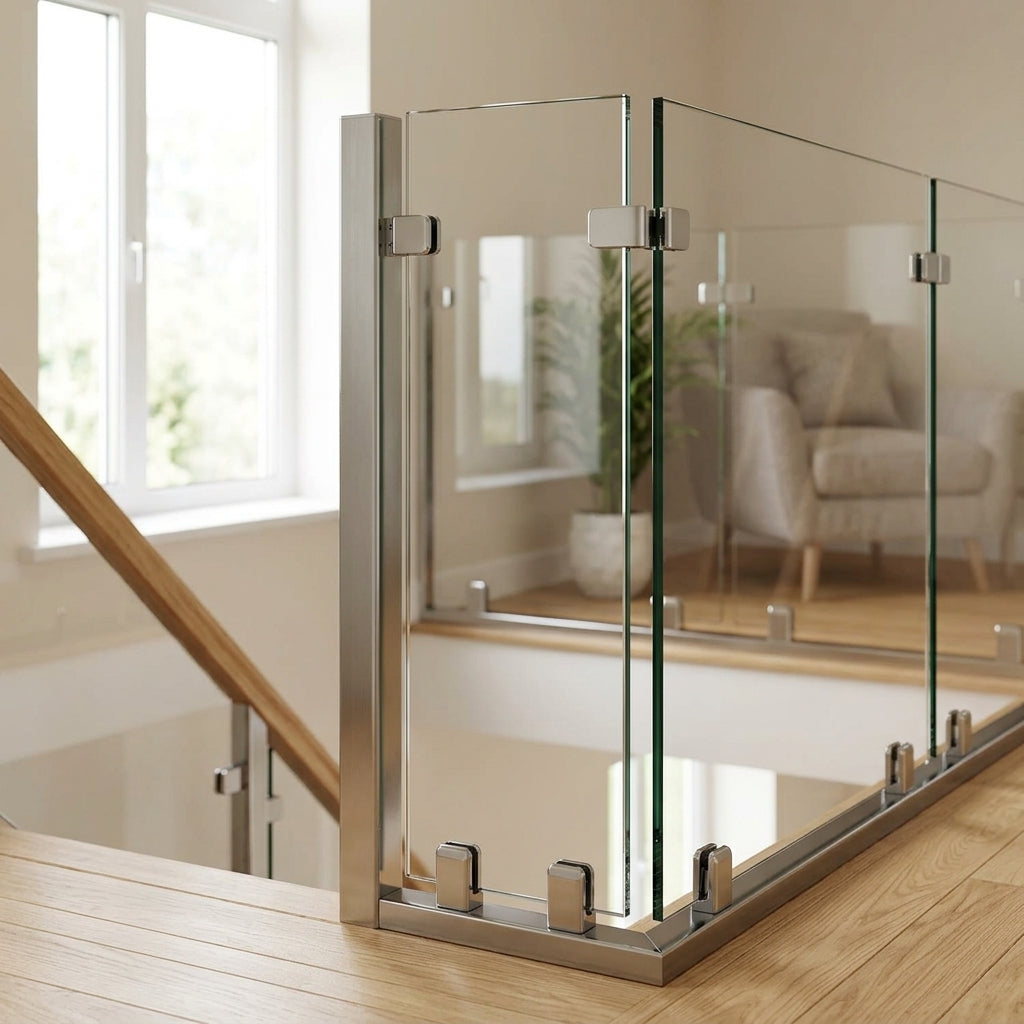 1m x 0.5m Glass Panel for Staircases