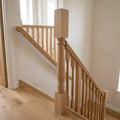 90mm x 1500mm Half Newel Post - Oak - Minor Damage
