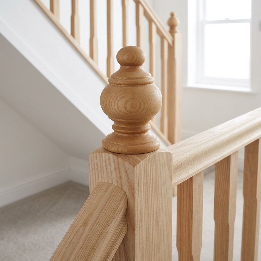 32mm Turned Newel Cap Unfinished