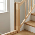 90mm Half Newel Post Pine with Reeded Detail