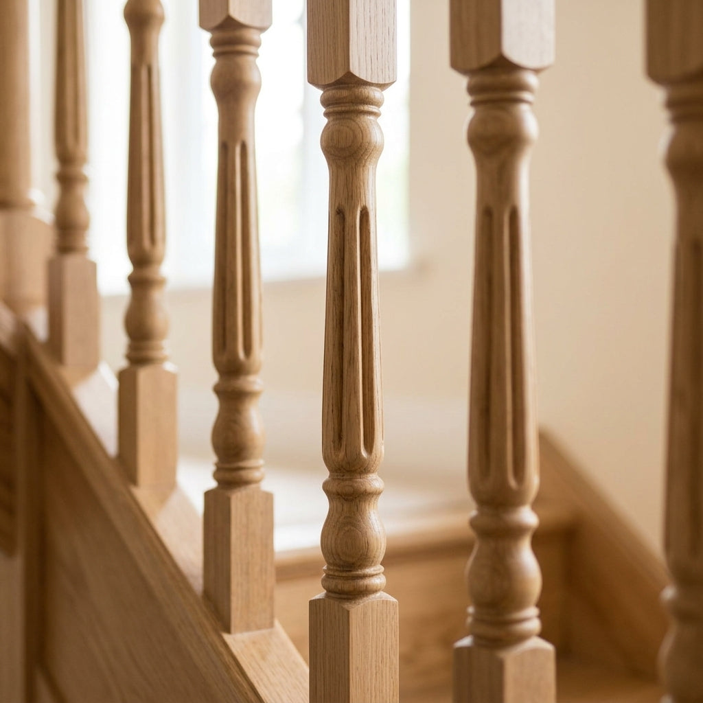 41-55mm Stair Spindle Pine/Sapele/Ash/Oak (view 2)
