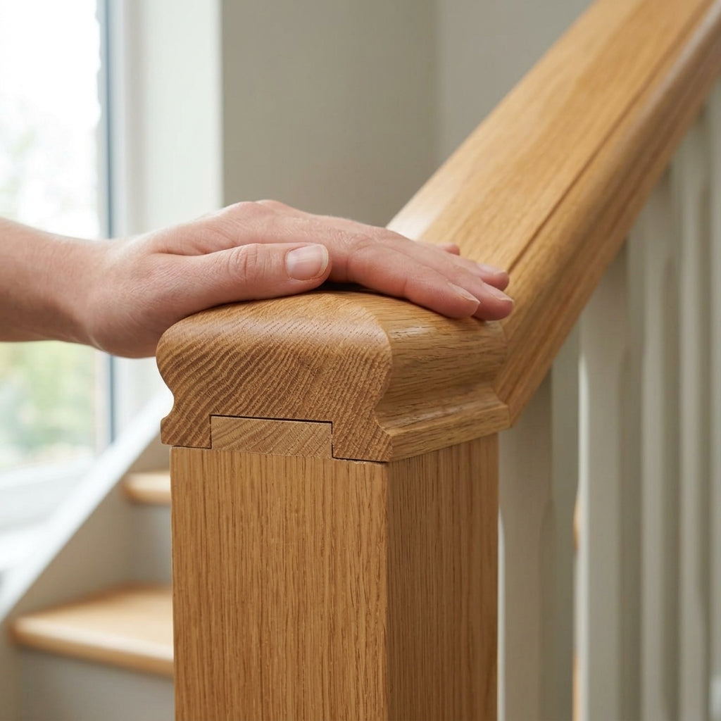 70 x 50mm Handrail Solid Timber with Infill (view 2)