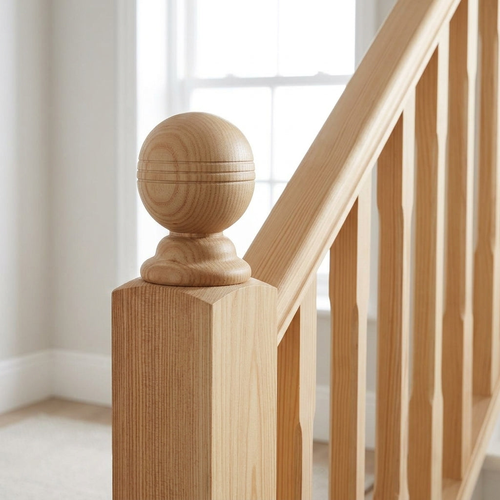 32mm Turned Newel Cap Unfinished
