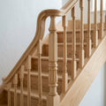 675mm Hexham Newel Post Volute Peg Pine/Oak