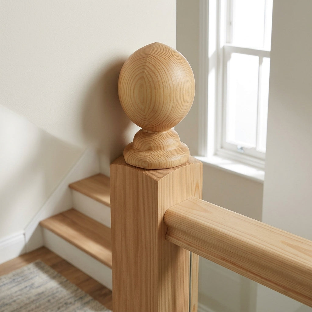 Half Keswick Octagonal Newel Cap 32mm Dowel