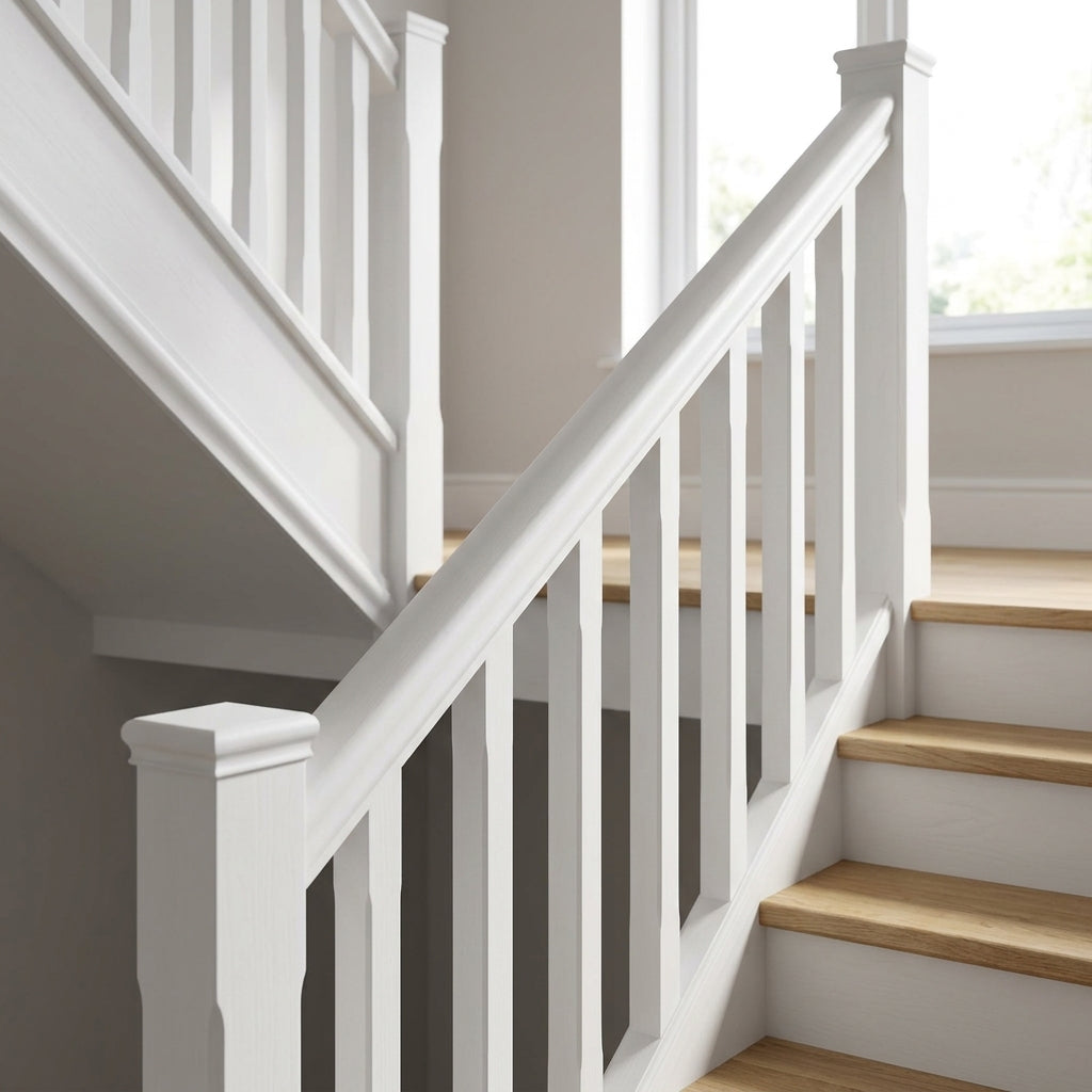 59 x 59mm Handrail White Primed with Infill