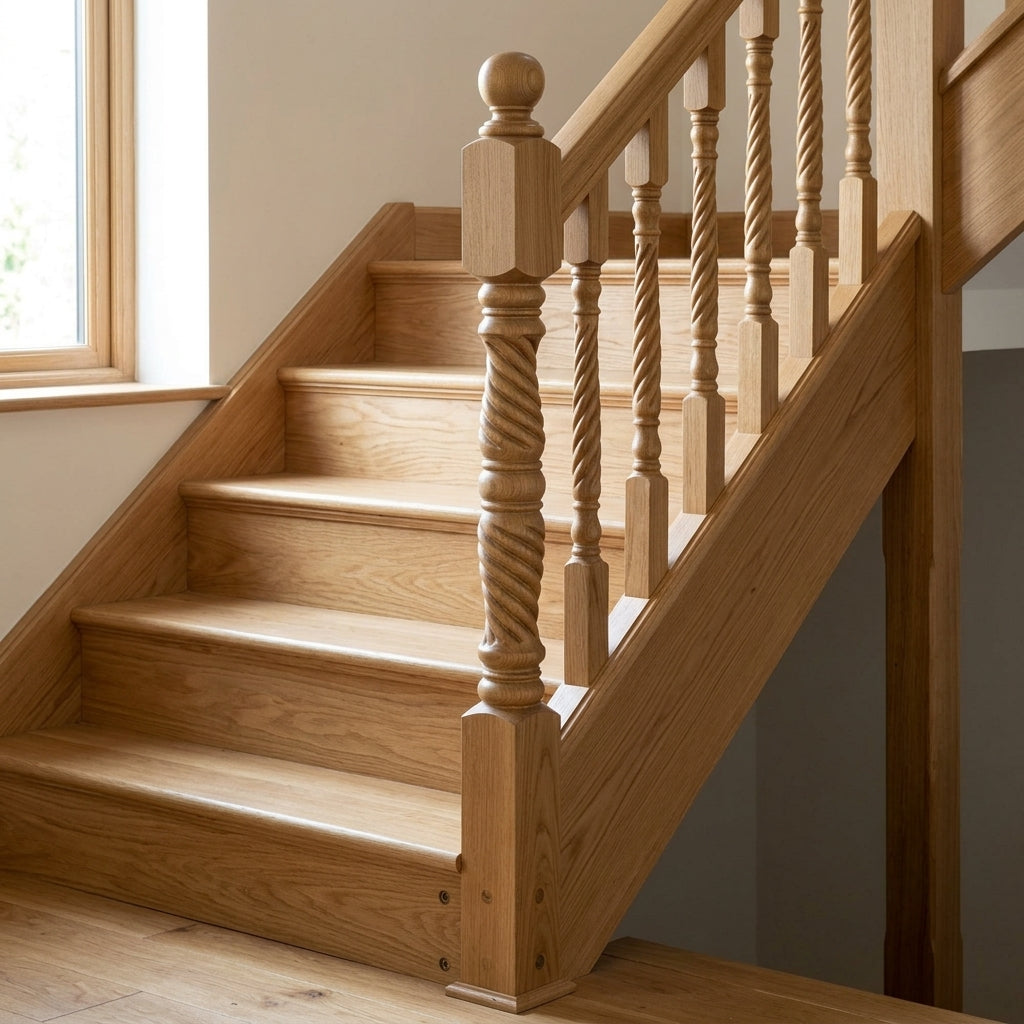 210mm Newel Post Pine or Oak Traditional Design