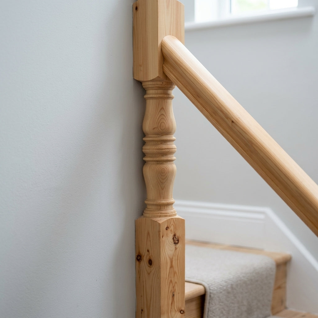 115mm x 1500mm Half Pine Windermere Stair Part with Knots (view 2)