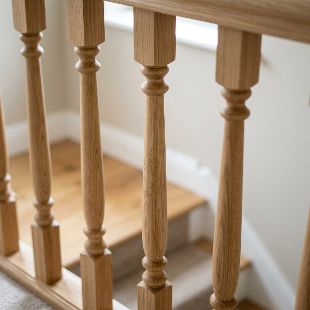 41-55mm Stair Spindle Pine or Oak Traditional Design (view 2)