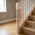 140mm x 1500mm Pine Half Slaley Newel Post