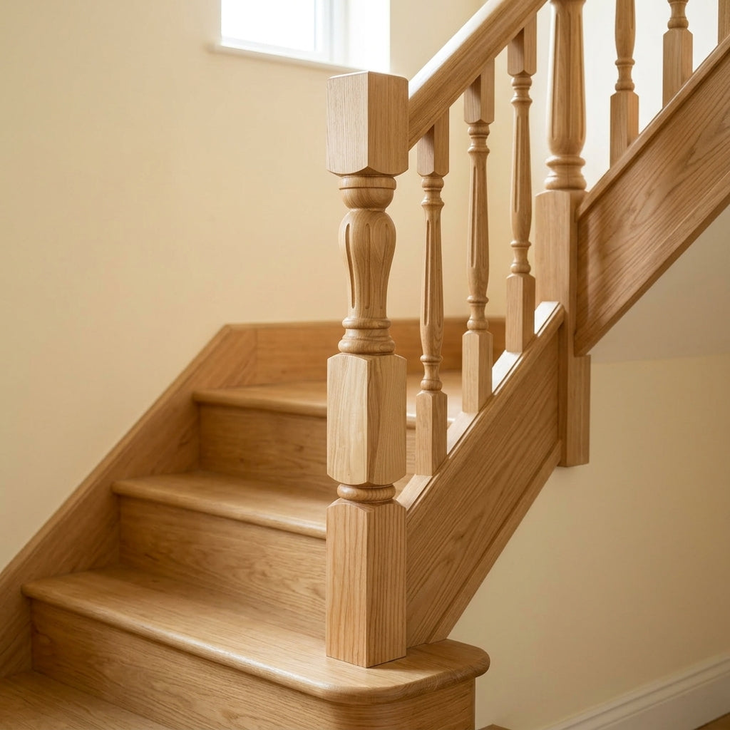 90mm Horsley Newel Post – Pine or Oak