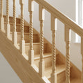 Twisted Stair Spindle 900mm Ash