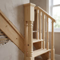 115mm x 1500mm Half Newel Pine - Corbridge Style