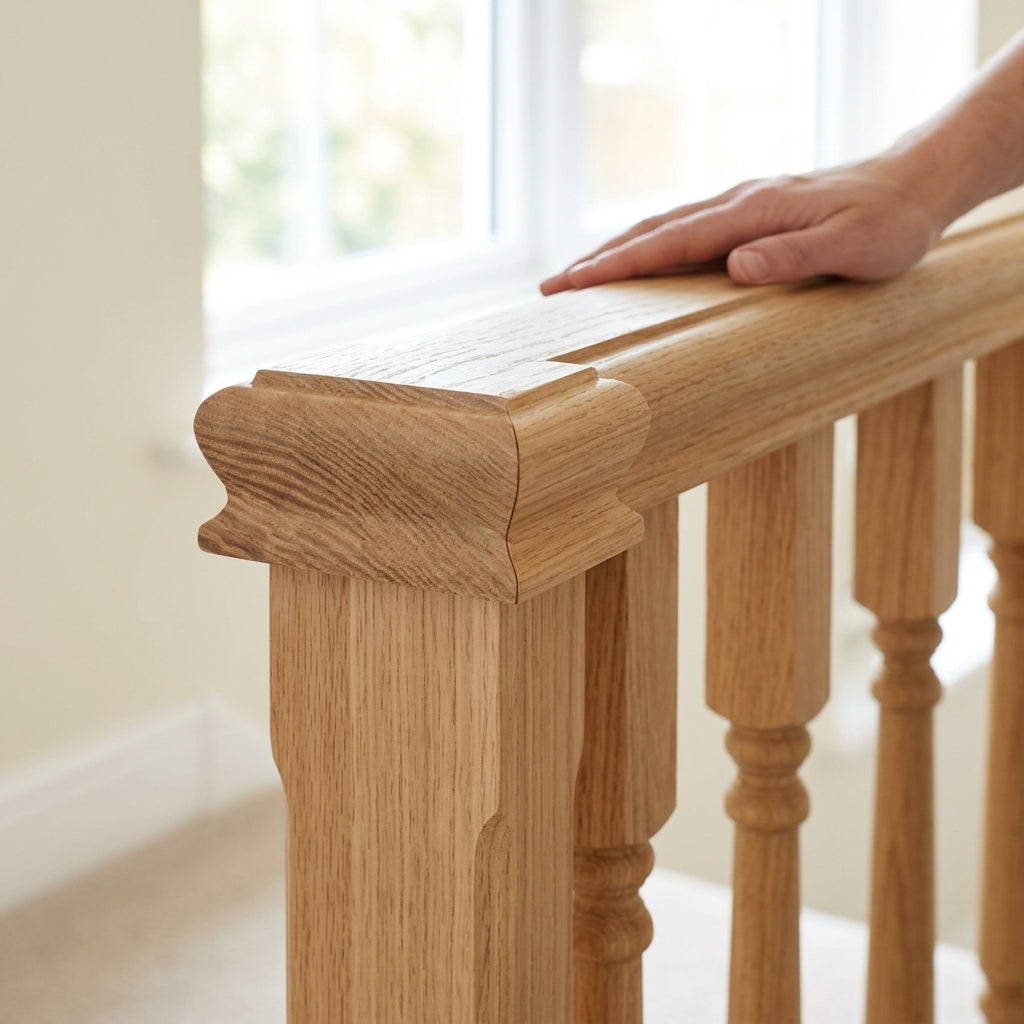80 x 51mm Solid Handrail with Infill (view 2)