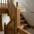90mm Newel Post – Pine or Oak – 205 Peg Design