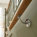 Wall Mounted Handrail Bracket 3.5mm x 30mm Screws Chrome Finish
