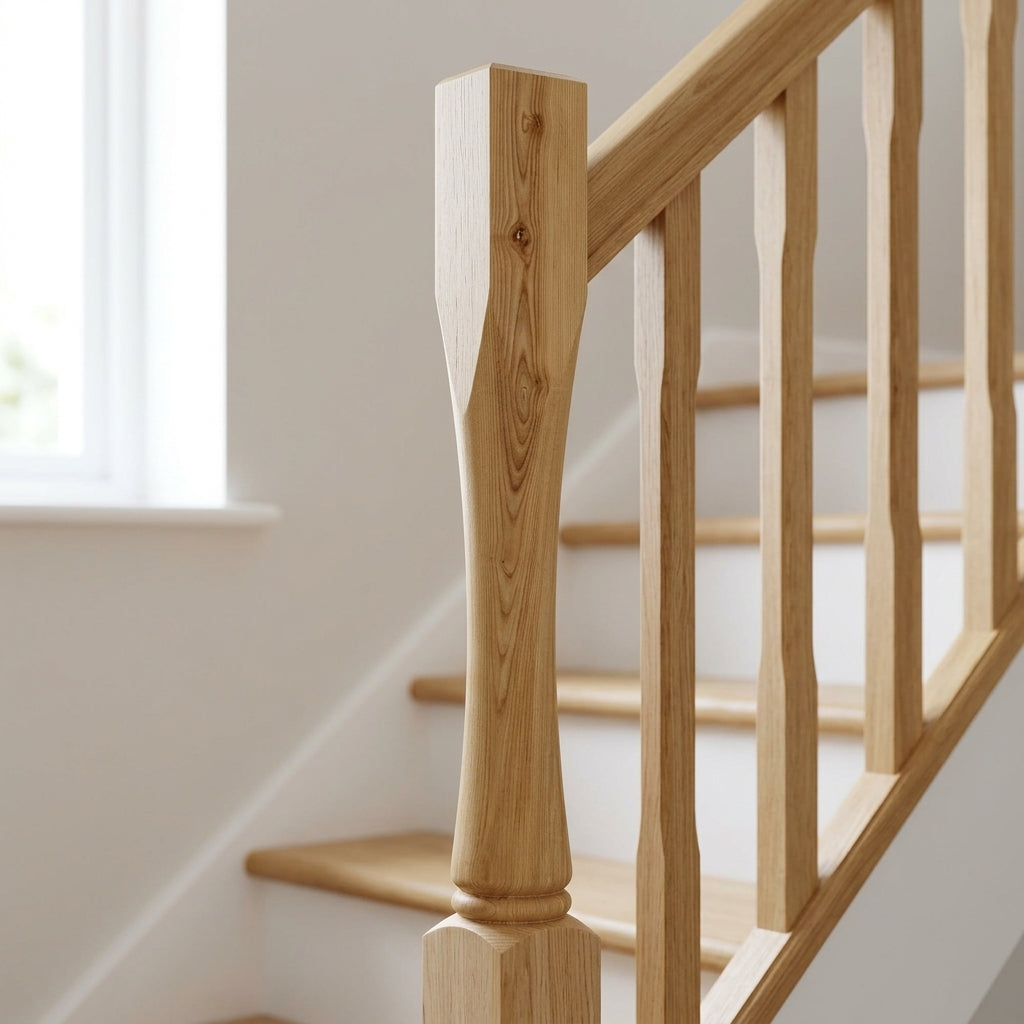 210mm Newel Post – Pine or Oak (view 2)